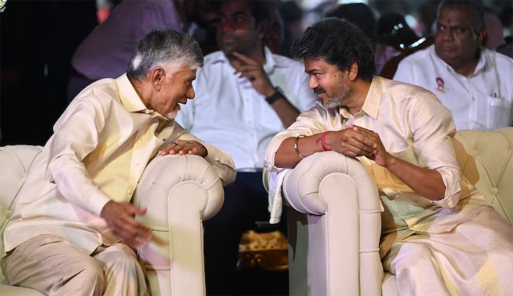 ஆந்திர முதல்வர் சந்திரபாபு நாயுடுவுடன் விஜய் சந்திப்பு: நதிநீர் இணைப்புத் திட்டம் குறித்து முக்கிய ஆலோசனை!